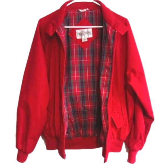 Field & Stream Vintage Men's Red Size Large Jacket Windbreaker w/ Plaid Lining - Picture 1 of 13